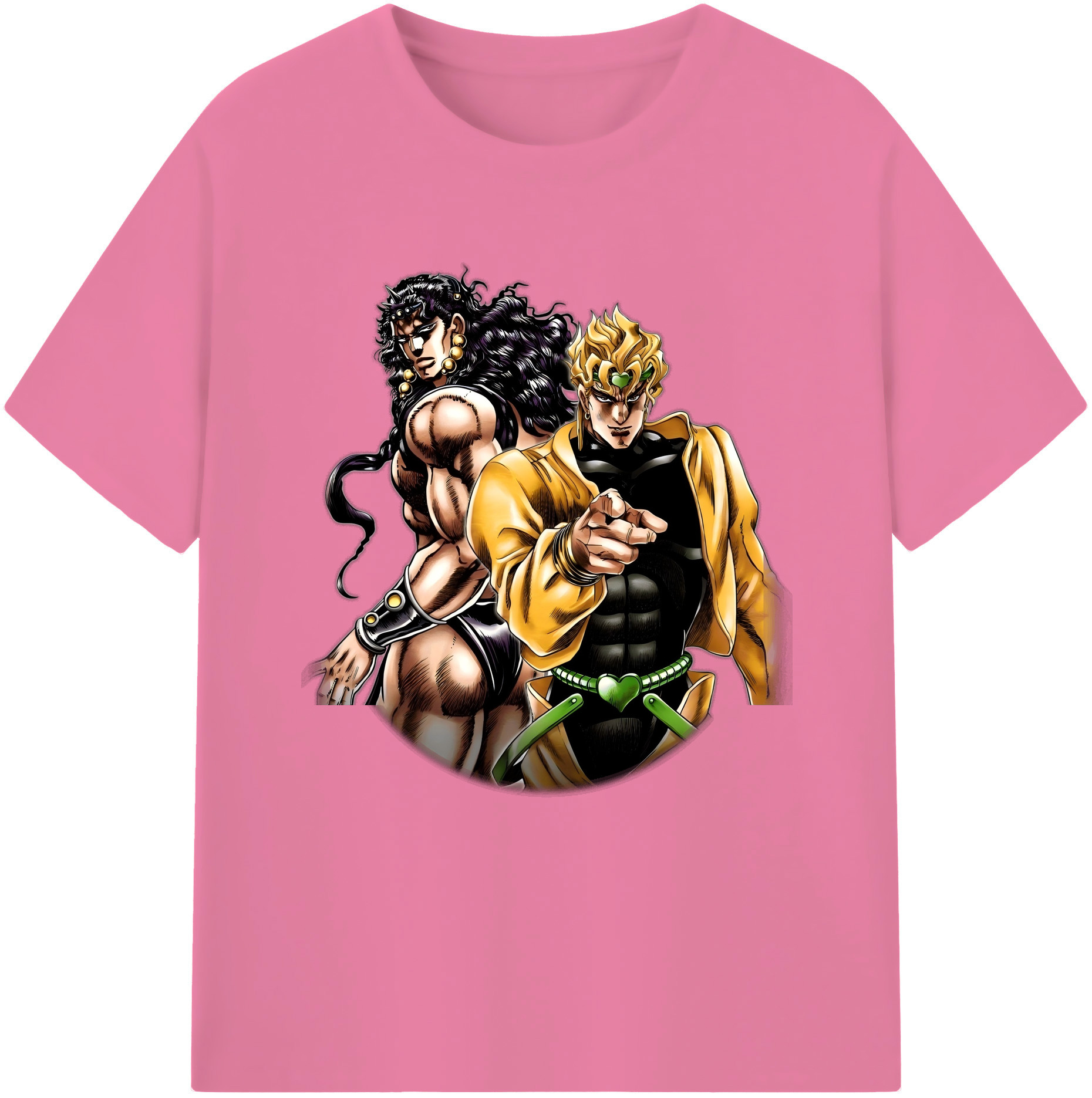 （画像用） ジョジョの奇妙な冒険 ディオ?ブランドー JoJo's Bizarre Adventure Dio Brando 綿100％半袖Tシャツ（フロントプリント）